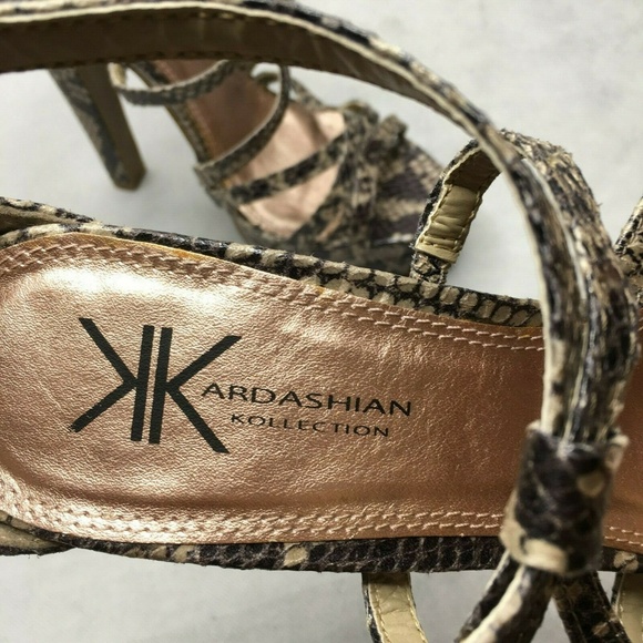 Kardashian Kollection Python Platform Heels Animal - Picture 6 of 8